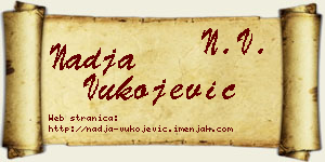 Nadja Vukojević vizit kartica